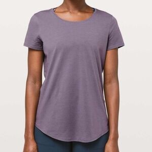 LULULEMON Love Crew III Graphite Purple Short Sleeve Tee